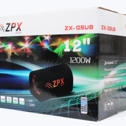 Автомобільний Сабвуфер ZX-12SUB 1200W ZPX