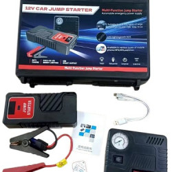 Пусковий автомобільний пристрій для акумулятора JUMP STARTER + Компресор (10)