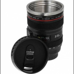Термокухоль з кришкою 300 мл чашка в стилі об єктива Canon EF 24-105