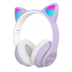 Навушники бездротові Bluetooth CAT STN-99 (Бузковий, Чорний, Рожевий, Глибокий, Бірюза) 