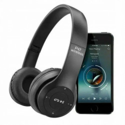 Навушники бездротові BLUETOOTH мікрофон P47 (Білий, Чорний, Червоний, Синій, Жовтий) 