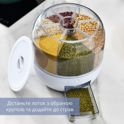 EB-18500 Диспенсер Для Сипучих Продуктів З Дозатором, 6 Відділень