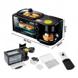 Міні-піч 3в1 MAXTOP XY-206, 4800w (кавомашина + духовка + гриль) (6)