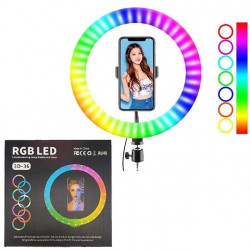 Лампа кільцева RGB 3D 36 