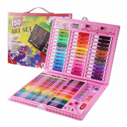 Набор для рисования Art set на 150 предметов (Розовый) (20)