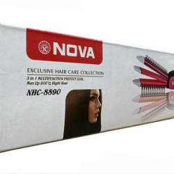 Плойка-праска-гофре з гребінцем для волосся Nova NHC 8890 3в1 (60шт)