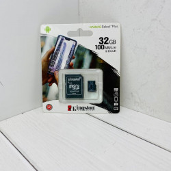 Картка пам яті micro SDHC 32 GB Kingston (class 10) (UHS-3) (з адаптером)