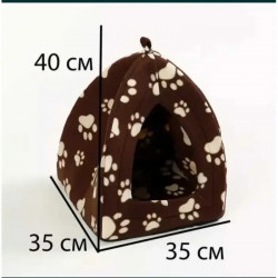 М який фліс -будинок для тварин коричневого MA266Brown (1yash. = 30pcs)