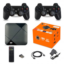 Ігрова приставка з бездротовими джойстиками Android tv 64gb m8 mini 4k (RD-00-31) (40)