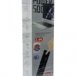 Мережевий подовжувач Anti-Static BKL-01 Power Socket (2-роз єми / 4-USB / 3.4A) 