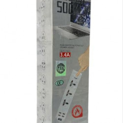 Мережевий подовжувач Anti-Static BKL-02 Power Socket (3-роз єм / 4-USB / 3.4A) 