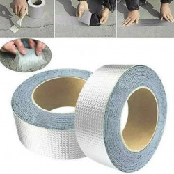 Надміцна липка стрічка з алюмінієвим (BUTYL SELF-ADHESIVE) Шир. 5 сантиметрів Толщ. 1.2 mm Довжина 10m 