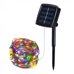 Гірлянда Крапля роси (SFK-15) RGB колір із сонячною панеллю 10m/100led 