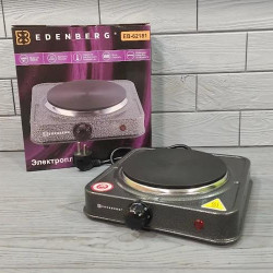 Плита електрична настільна Edenberg EB-62181 1000 Вт / Електрична плита одноконфоркова