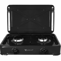 Настільна плита газована 2 конфорки YUCEL O-200-LPG-BLACK