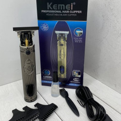 Акумуляторна машинка для стрижки волосся Kemei KM-700H Професійний Тример для окантування бороди та вусів