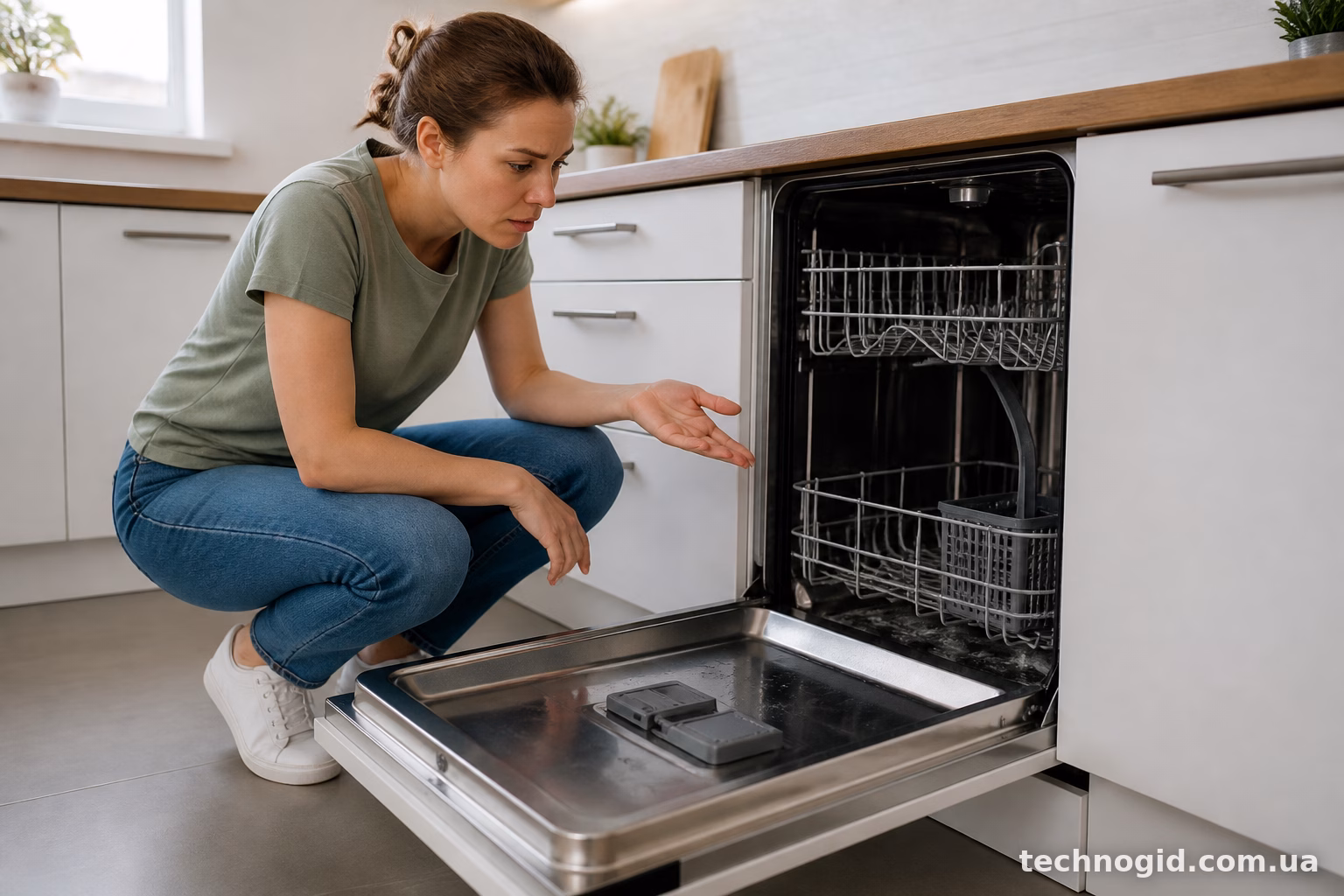 Whirlpool WSIO 3O34 PFE X не зливає воду: причини і що робити